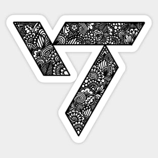 SEVENTEEEN Zentangle Logo Sticker